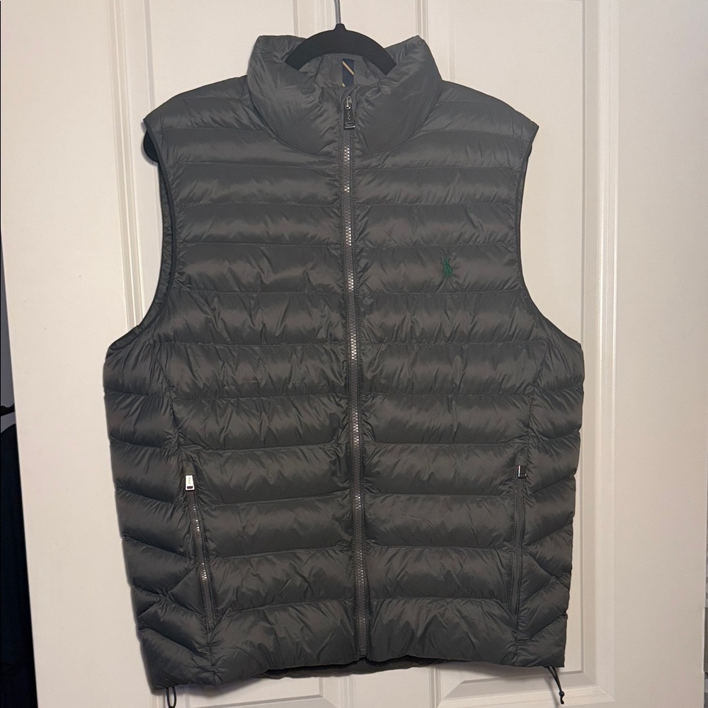 Polo by Ralph Lauren Men's Gray Quilted Down Vest